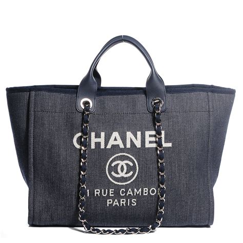 blue chanel tote|chanel tote bag price.